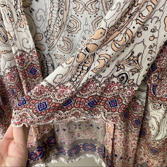 Allison Joy Printed Kimono Multicolored Sz M/L - Picture 6 of 10